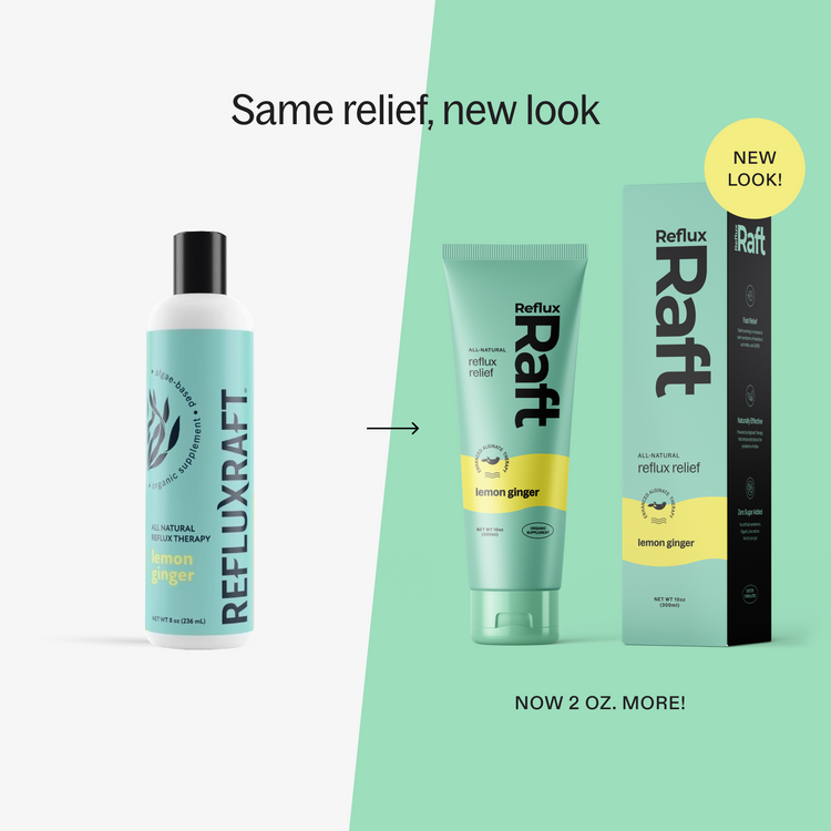 RefluxRaft Lemon Ginger | Natural Relief for Acid Reflux & Heartburn