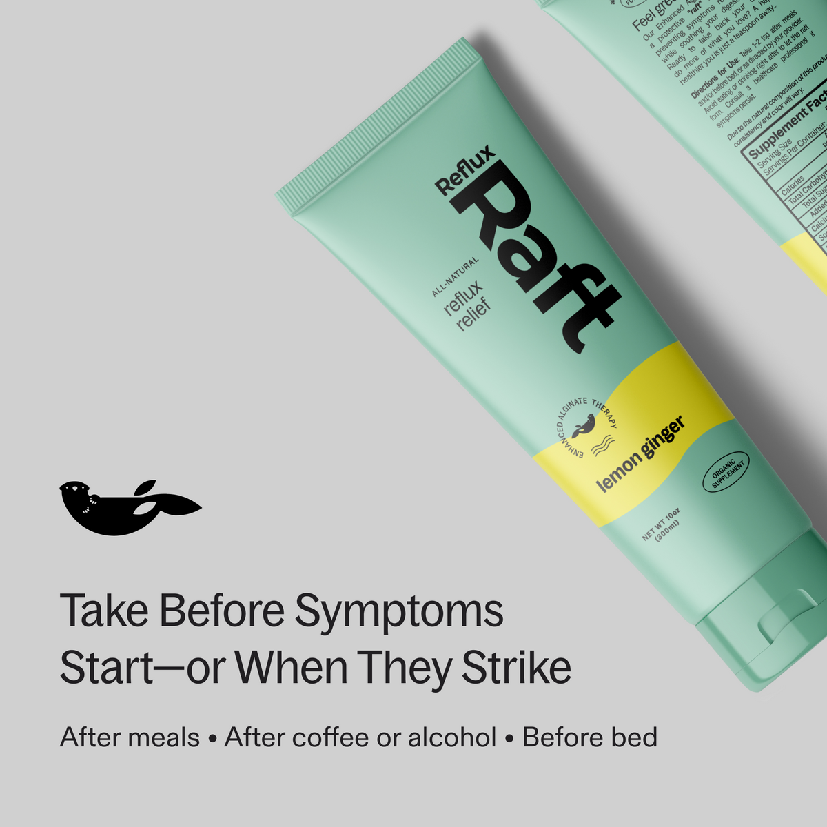 Refluz Raft RefluxRaft Lemon Ginger | Natural Relief for Acid Reflux & Heartburn