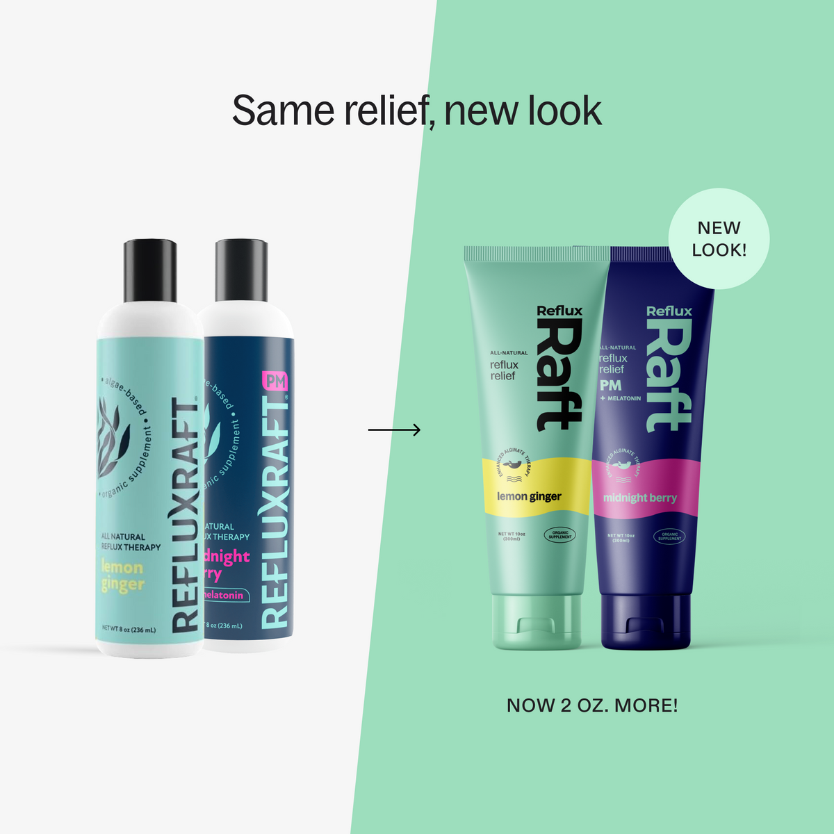 Refluz Raft RefluxRaft Day + Night Duo | | Natural Relief for Acid Reflux & Heartburn