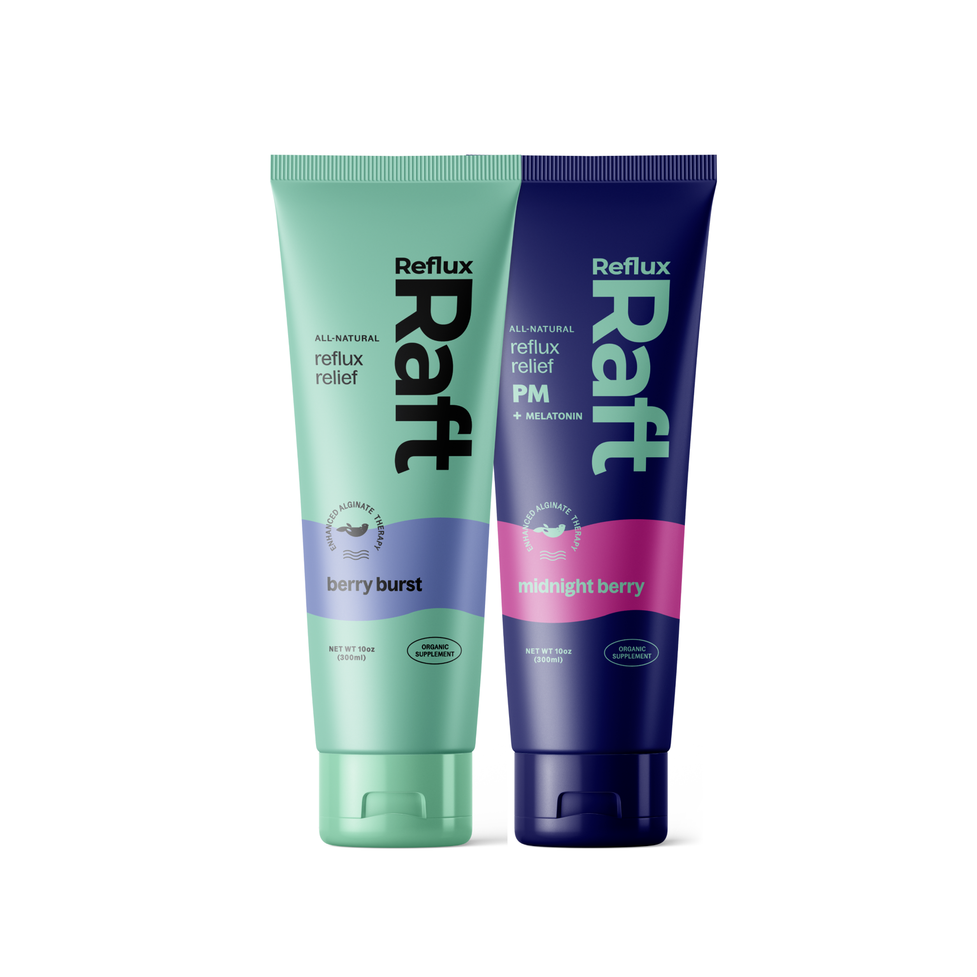 RefluxRaft Very Berry Duo | All Day Heartburn & Acid Reflux Relief